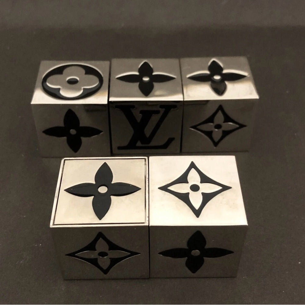 Louis Vuitton Limited Edition Monogram Silver Cube Game