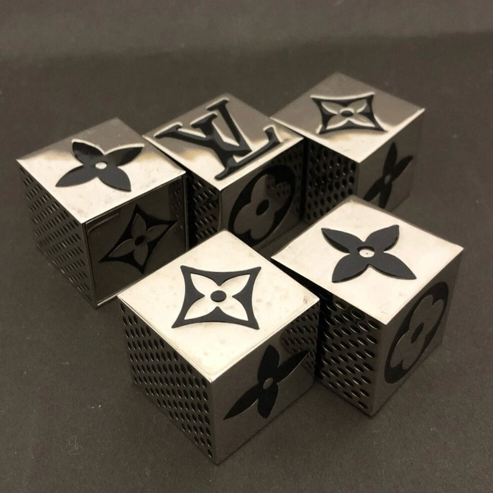 Louis Vuitton Limited Edition Monogram Silver Cube Game