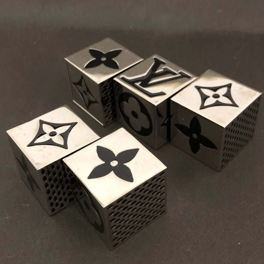 Louis Vuitton Limited Edition Monogram Silver Cube Game