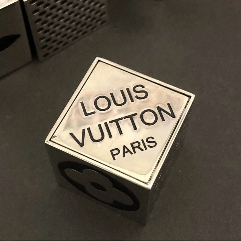 Louis Vuitton Limited Edition Monogram Silver Cube Game