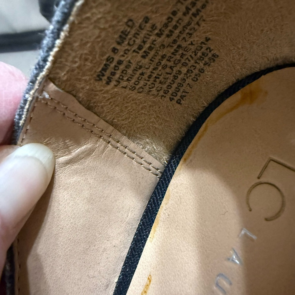 LC Lauren Conrad Gray and Black Heels with Medium Height