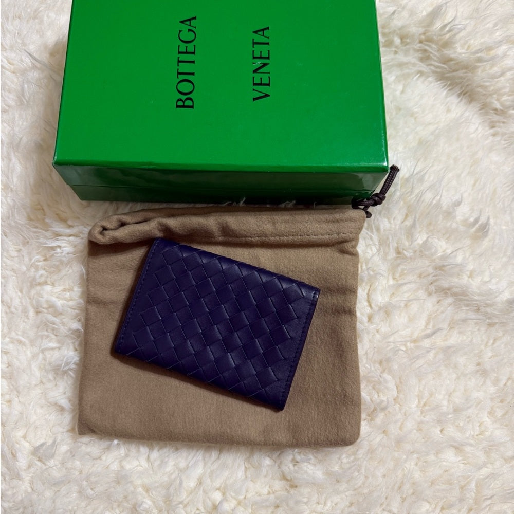 Bottega Veneta Royal Blue Card Holder