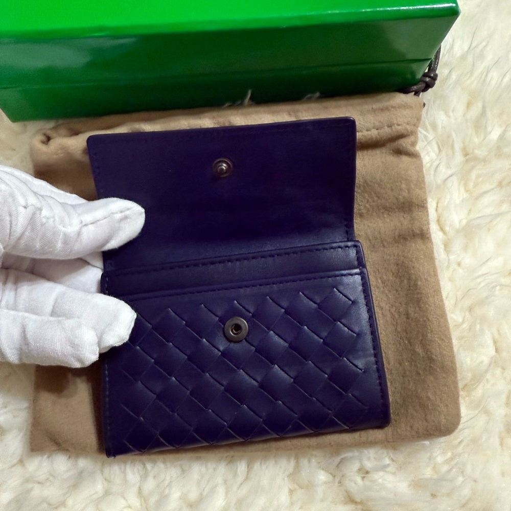 Bottega Veneta Royal Blue Card Holder