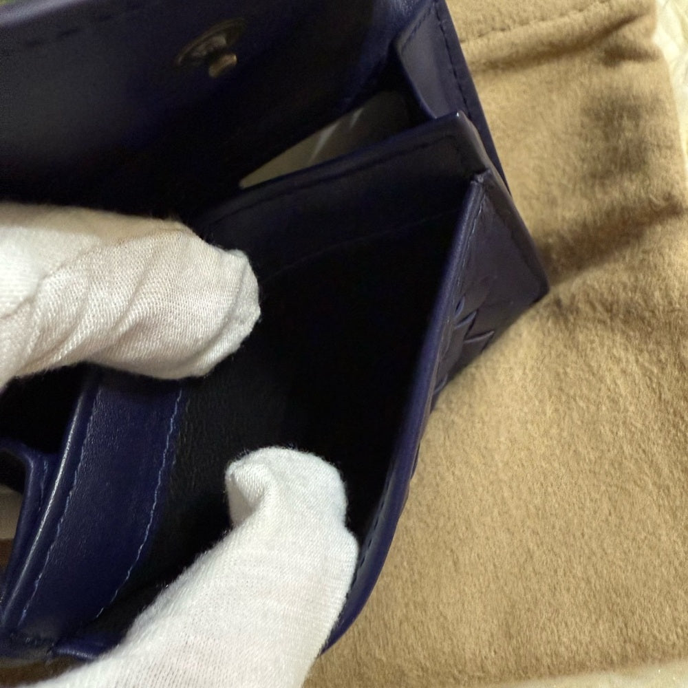 Bottega Veneta Royal Blue Card Holder