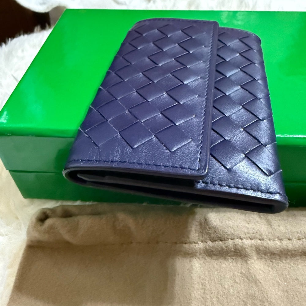 Bottega Veneta Royal Blue Card Holder