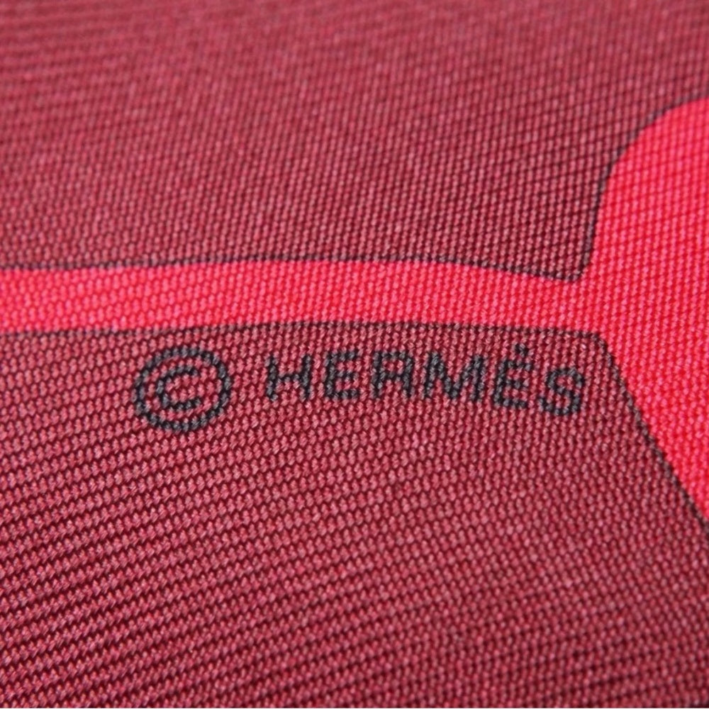 Hermes Calache Mors et Bouteilles Twilly Scarf