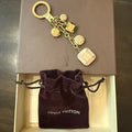 New Louis Vuitton Porte Cles Cabochon Gold Bag Charm