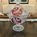 Hofbauer Red Bird Crystal Dish