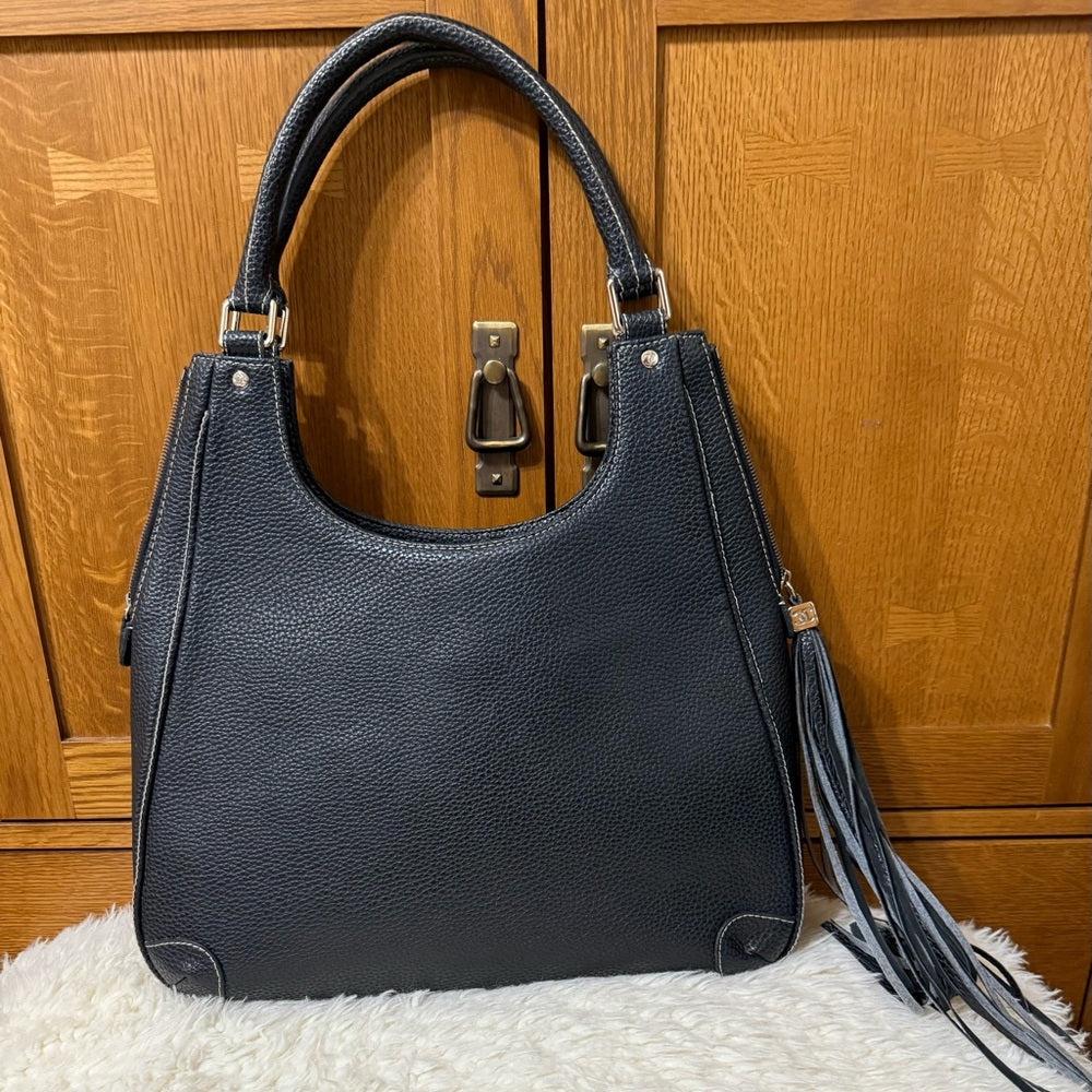 Chanel Black LAX Caviar Leather Hobo Bag