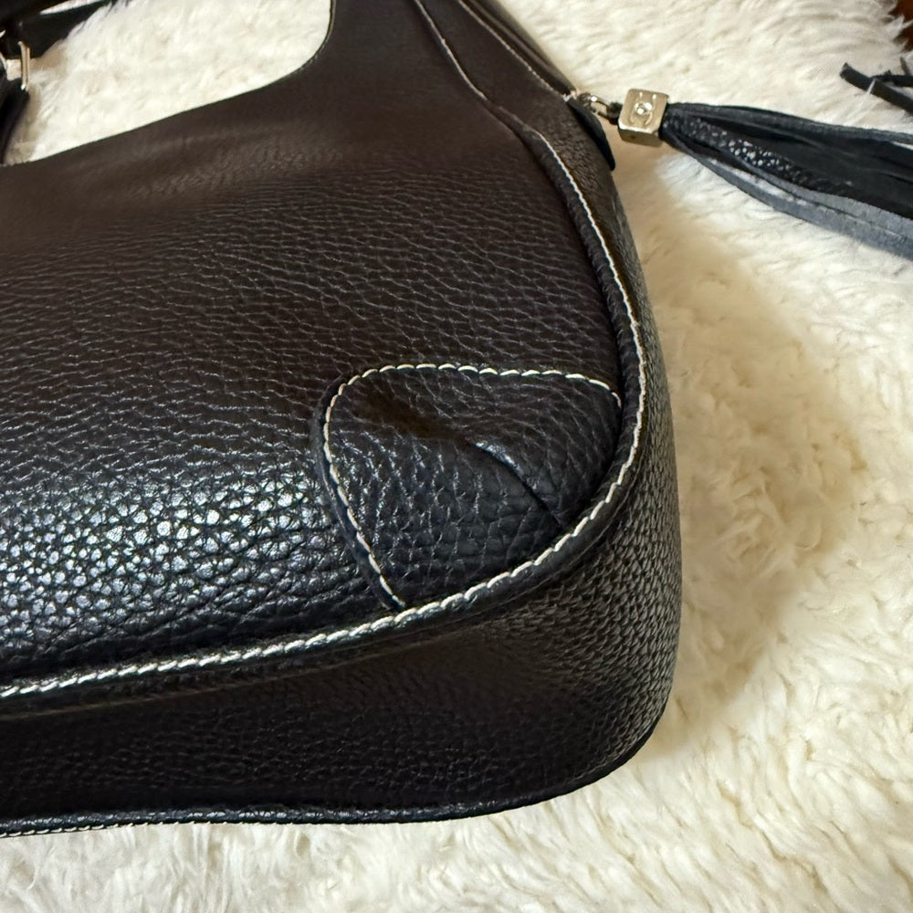 Chanel Black LAX Caviar Leather Hobo Bag