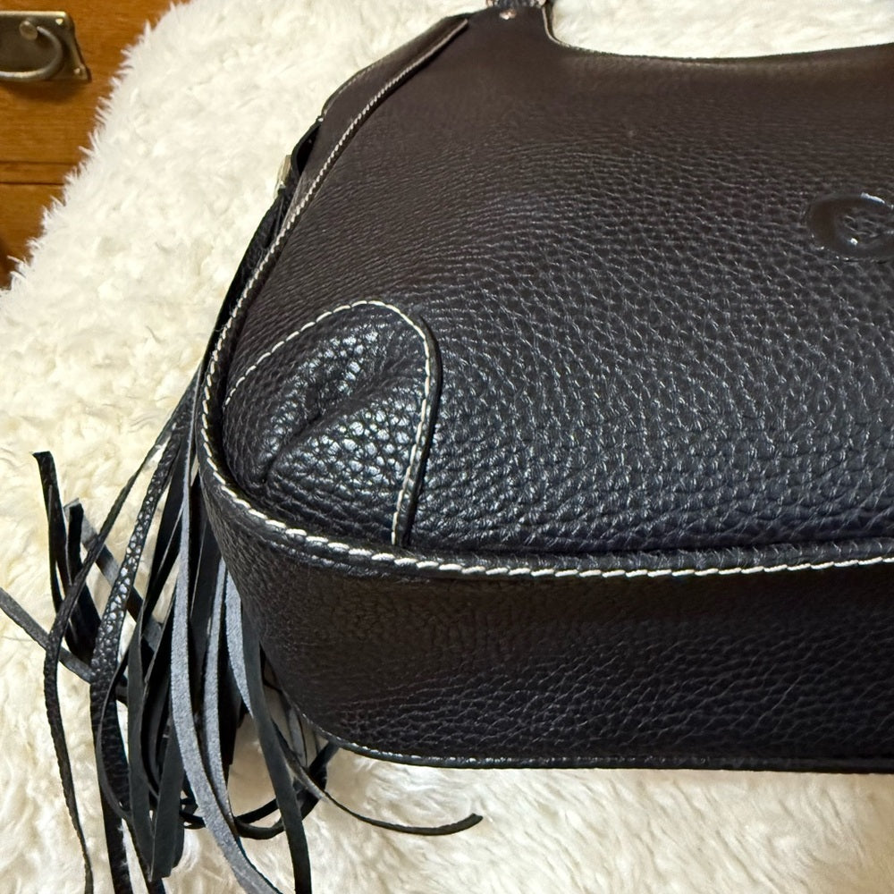 Chanel Black LAX Caviar Leather Hobo Bag
