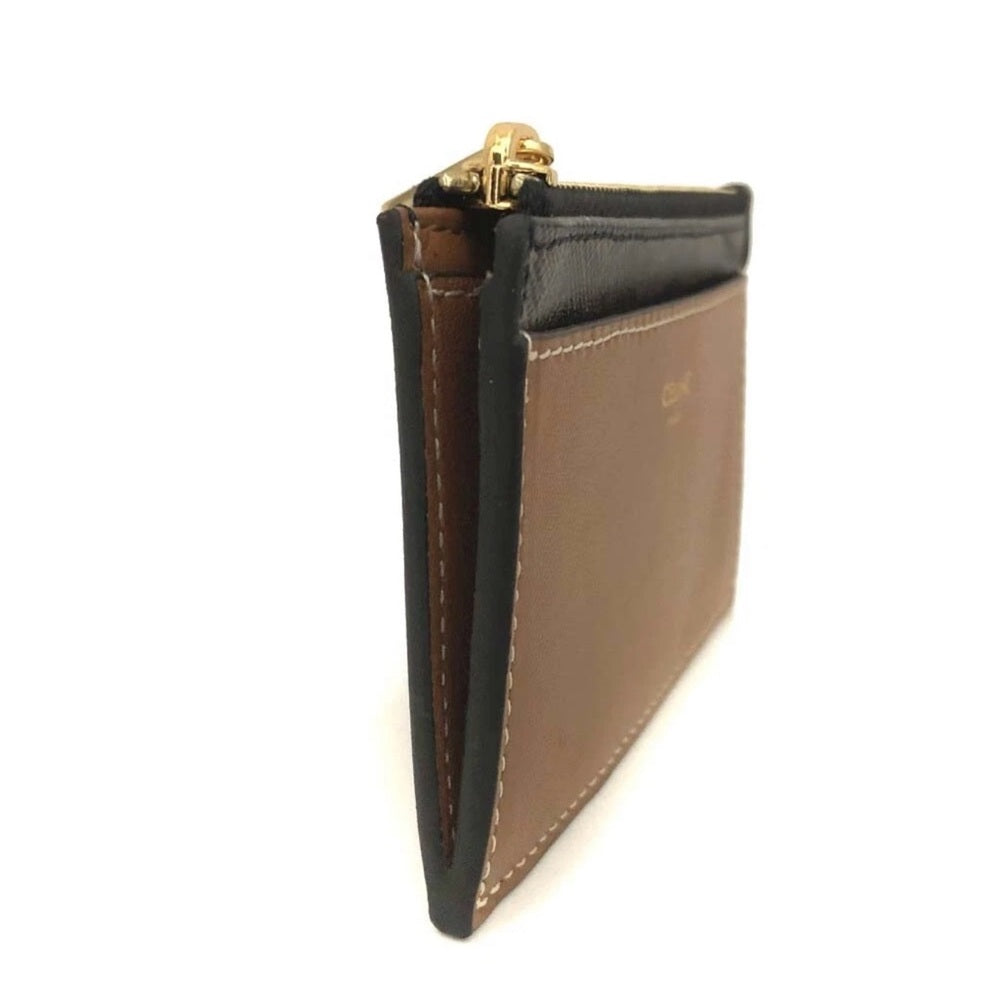 New Celine Triomphe Canvas and Lambskin Card Wallet