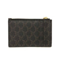 New Celine Triomphe Canvas and Lambskin Card Wallet