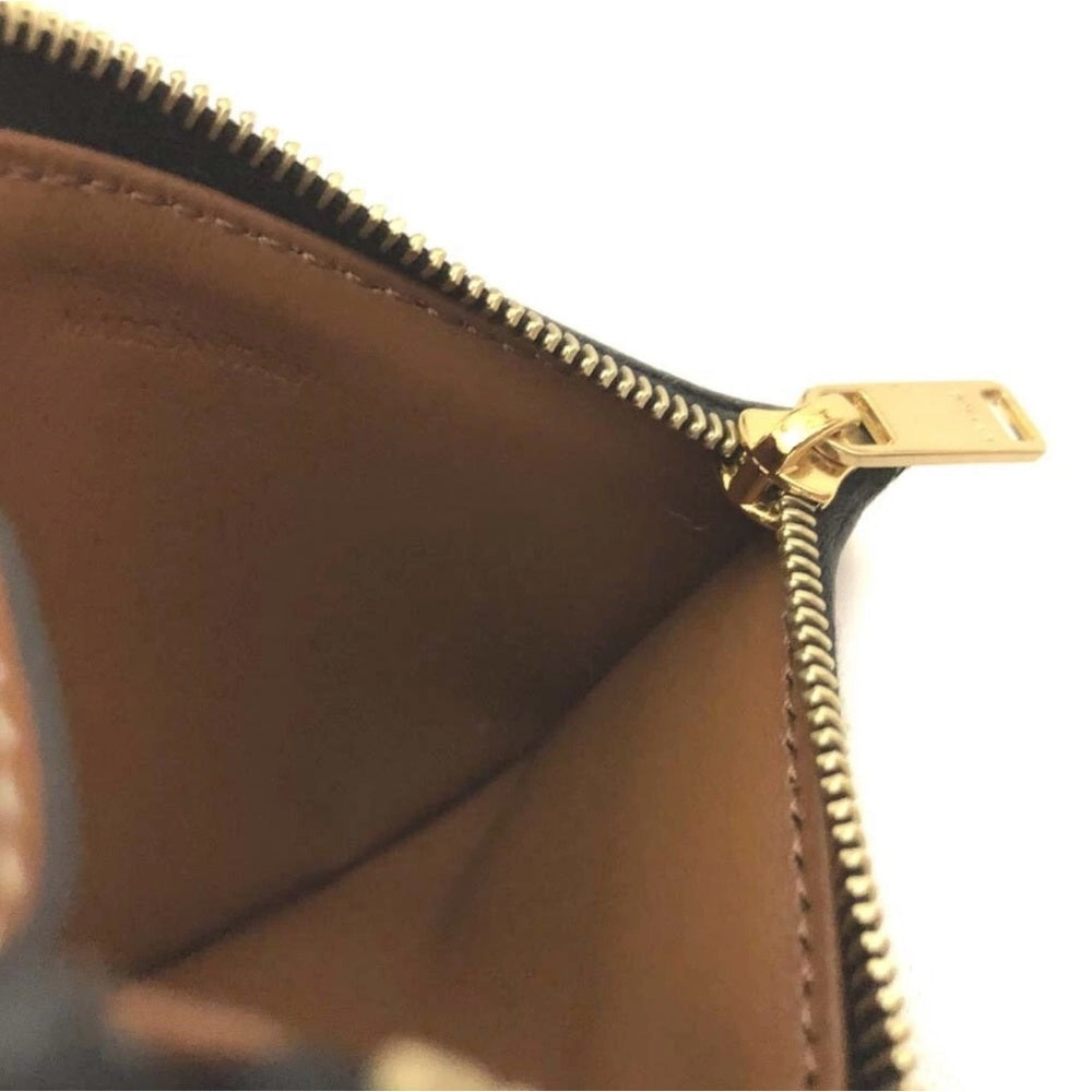 New Celine Triomphe Canvas and Lambskin Card Wallet