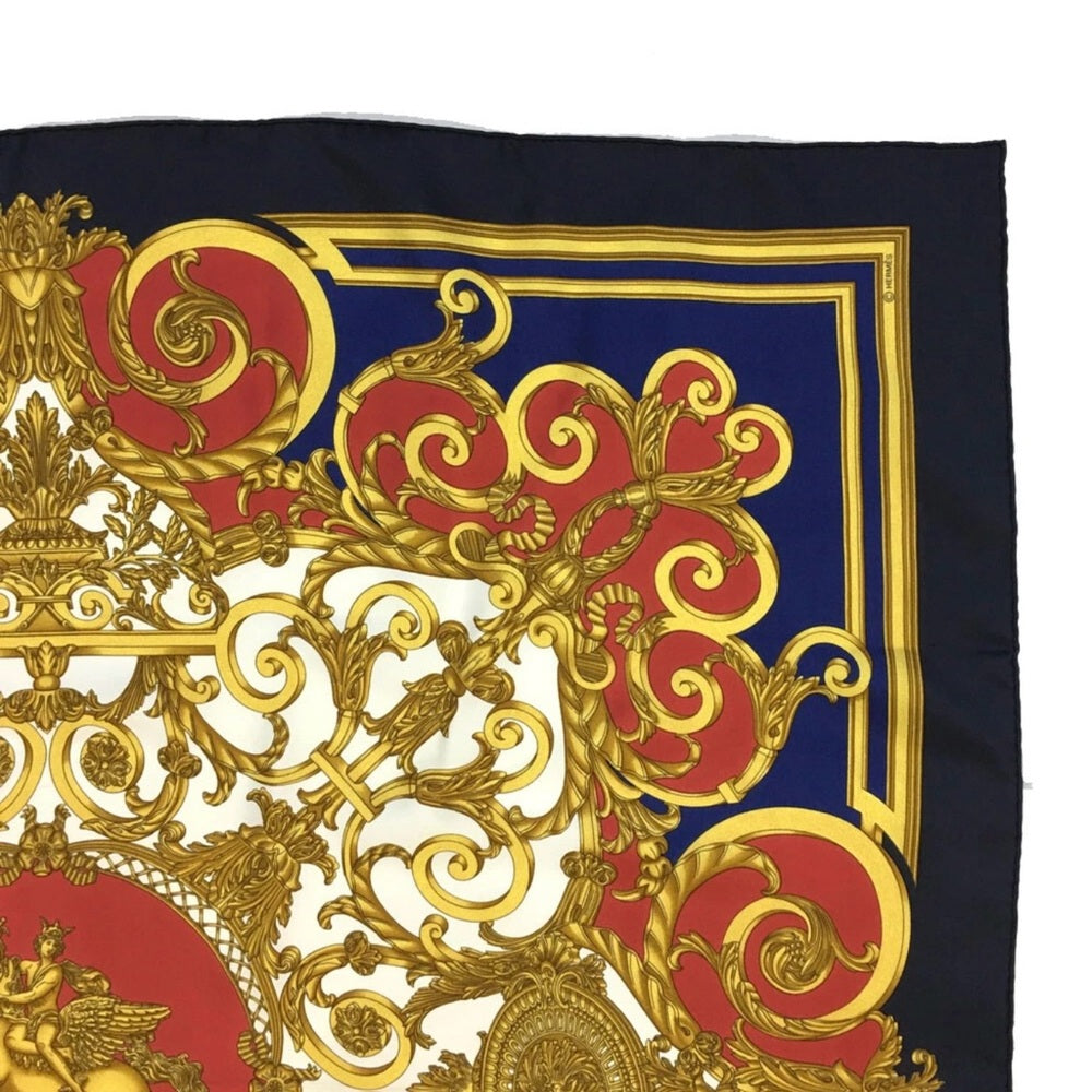 HERMES LES TUILERIES Carre 90 Silk 100% Scarf