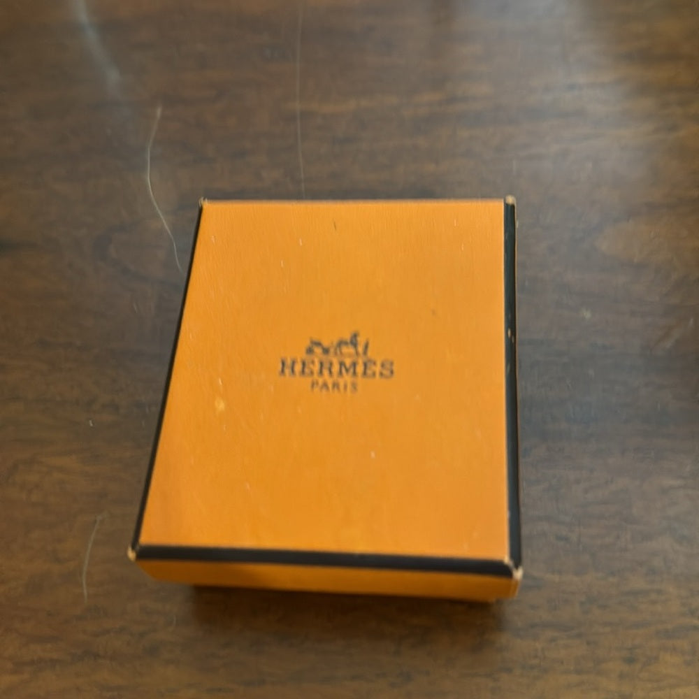 New Hermes Bouet Gold Tone Scarf Ring