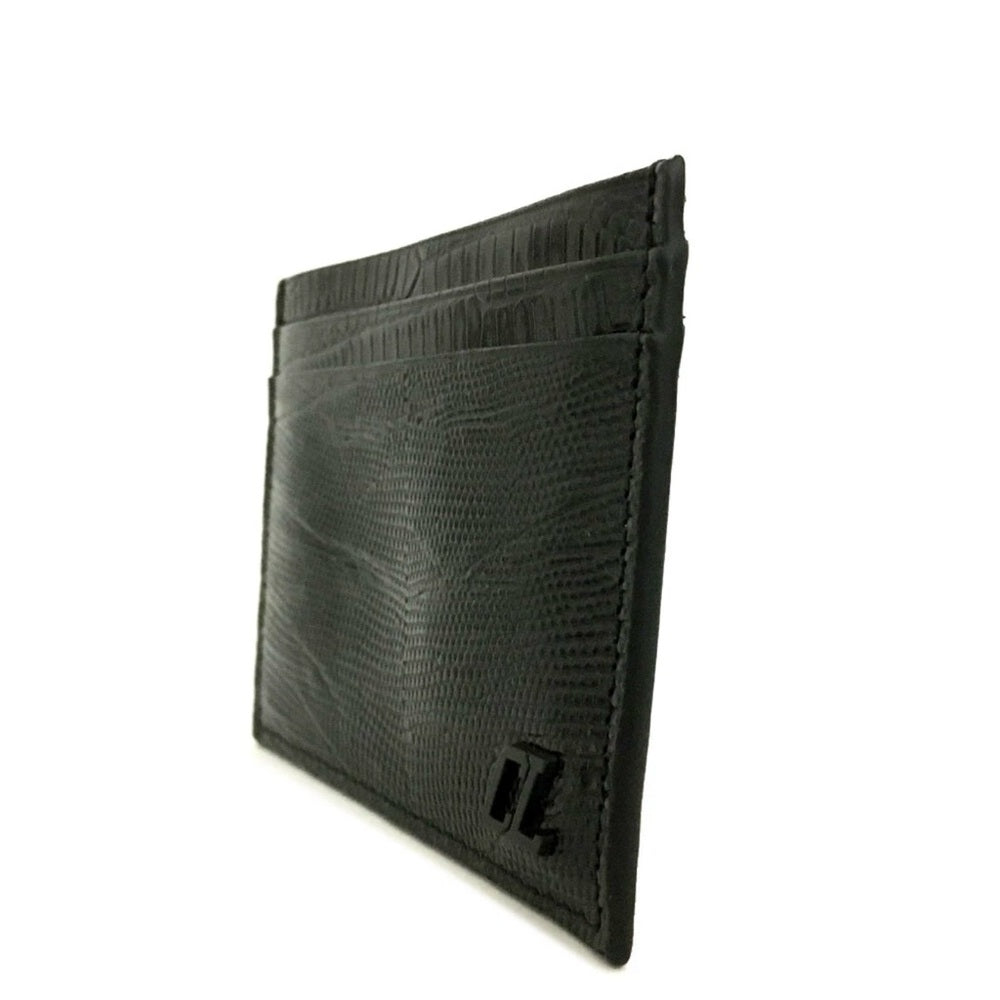Christian Louboutin Black Leather Embossed Card Holder