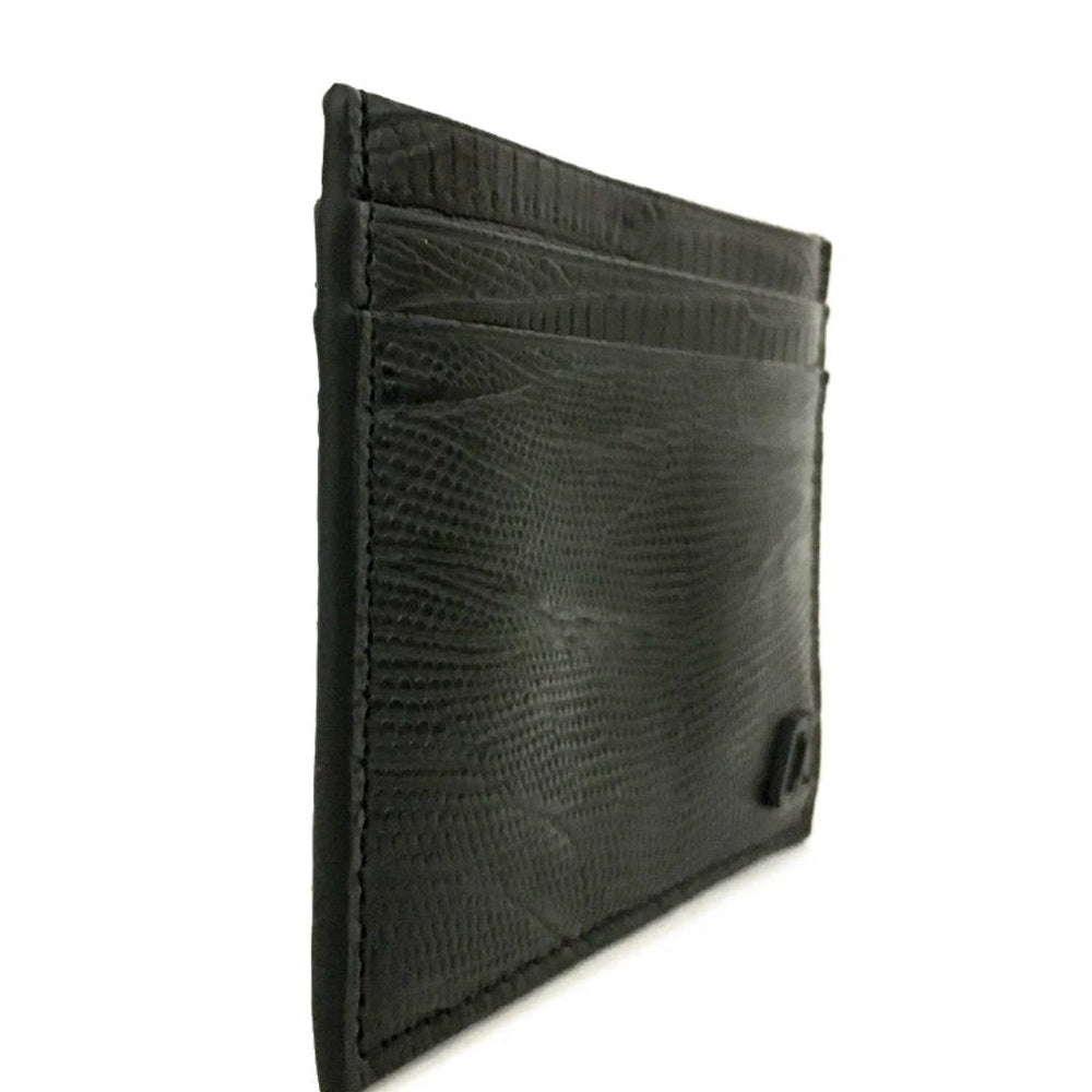 Christian Louboutin Black Leather Embossed Card Holder