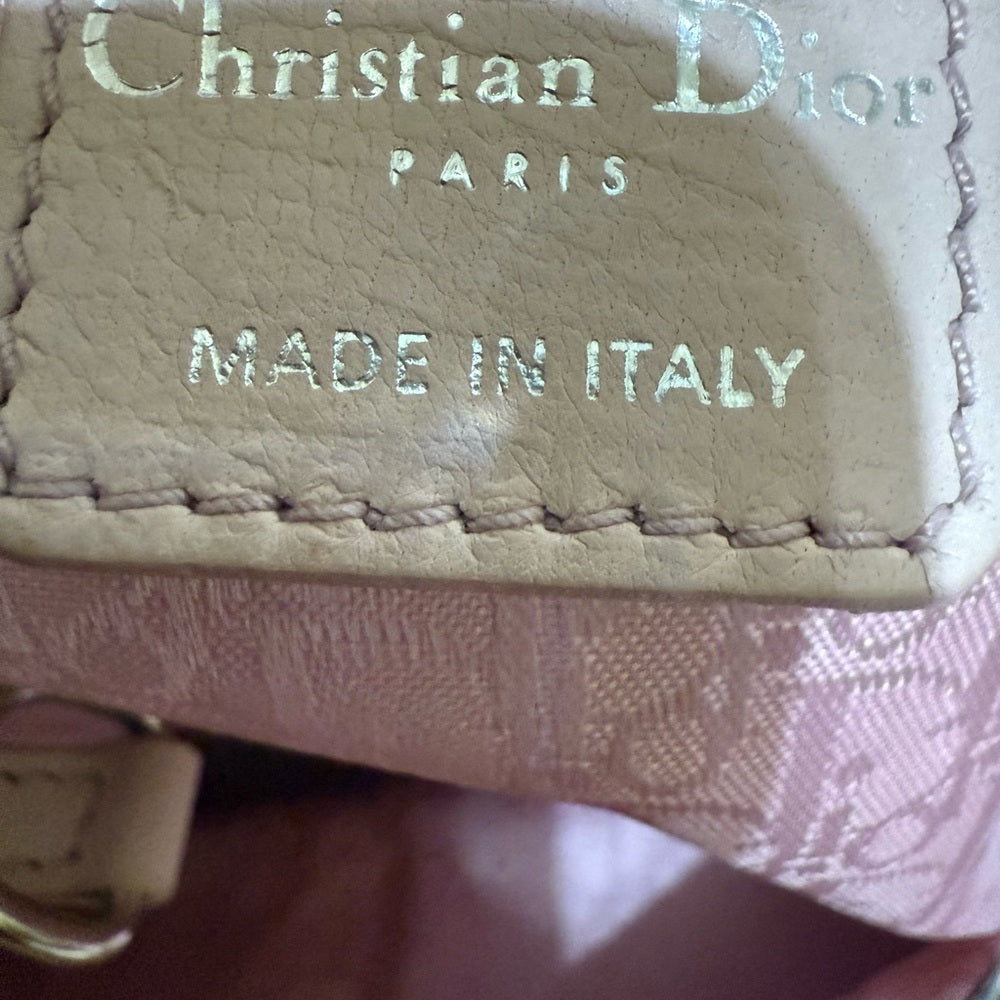 Dior Cannage Light Pink Lady Bag with Silver Hardware