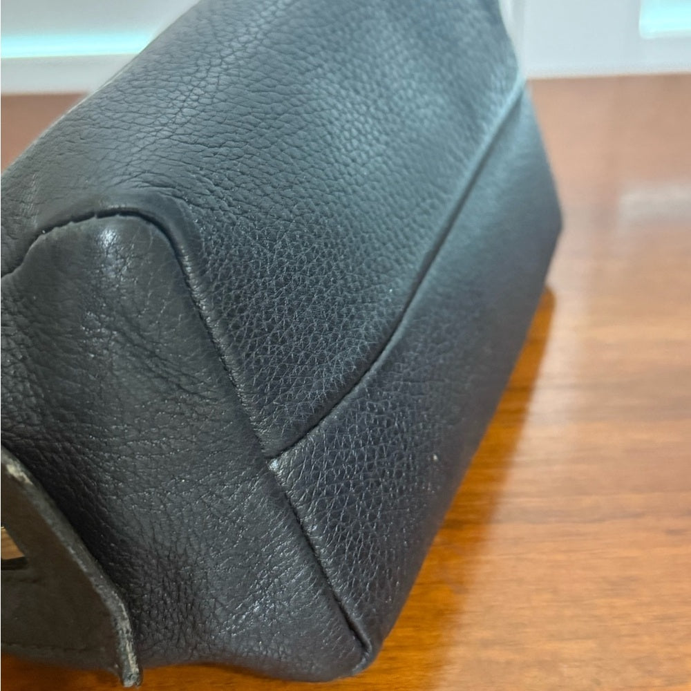 Gucci Soho GG Embossed Black Leather Makeup Bag