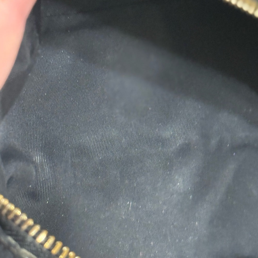 Gucci Soho GG Embossed Black Leather Makeup Bag