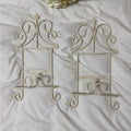 Antique White Metal Wall Plate Racks