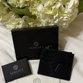 New Versace V Black Card Holder