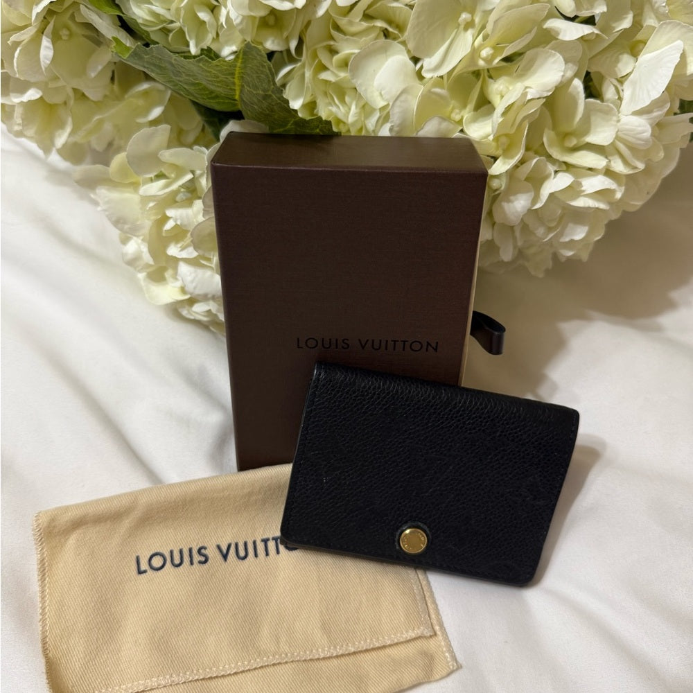Louis Vuitton Black Empriente Card Holder