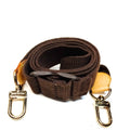 Louis Vuitton Brown and Gold Strap
