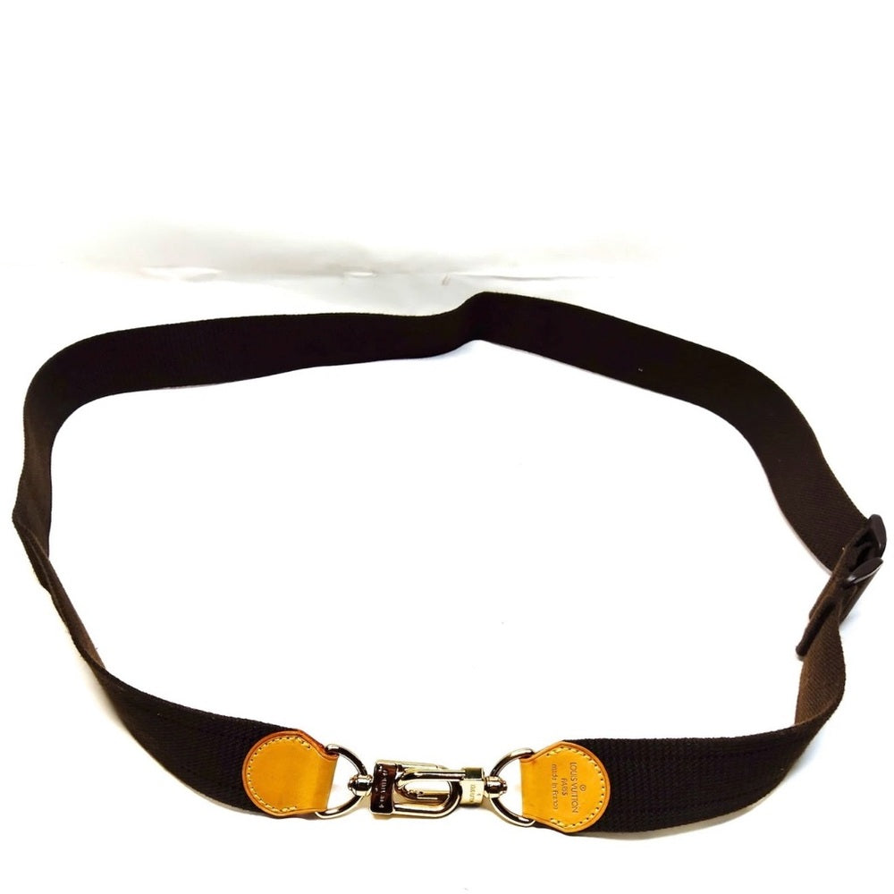 Louis Vuitton Brown and Gold Strap