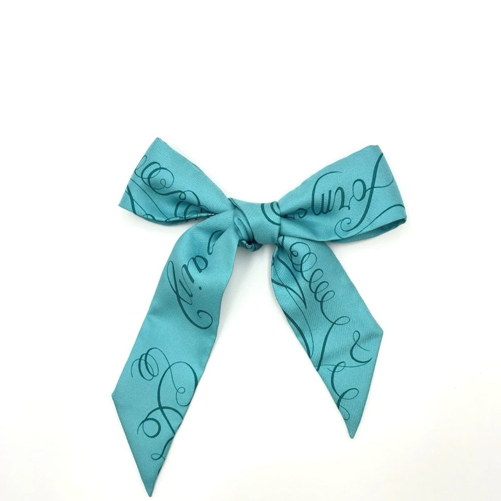 Hermes Aqua Twilly Exercice pour former la main Silk Scarf