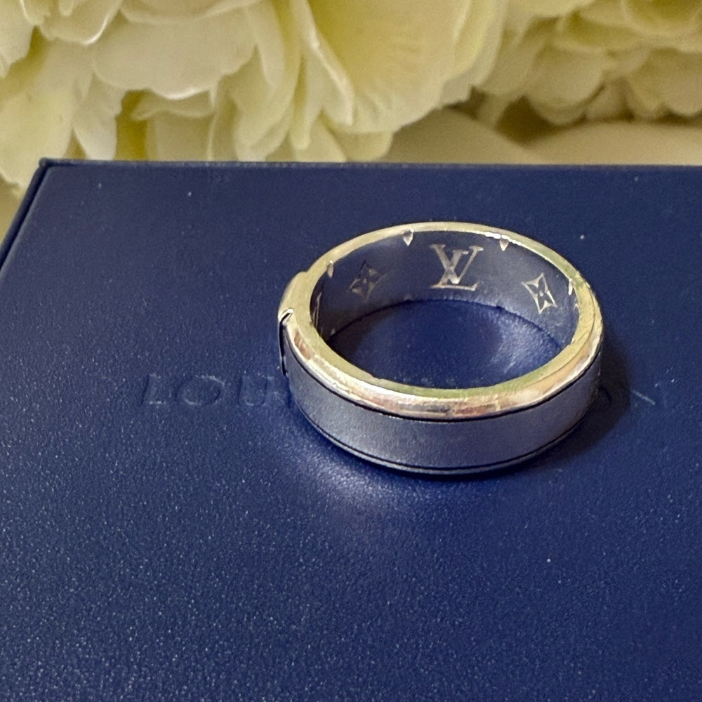 Louis Vuitton Unisex Sterling Silver Spike Ring