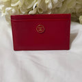 CHANEL COCO Button Scarlet Card Case