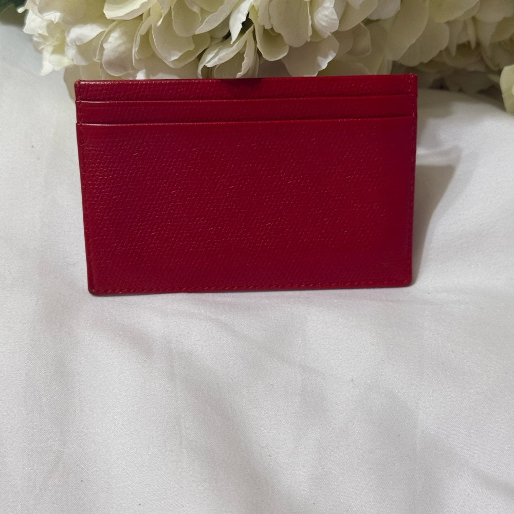 CHANEL COCO Button Scarlet Card Case