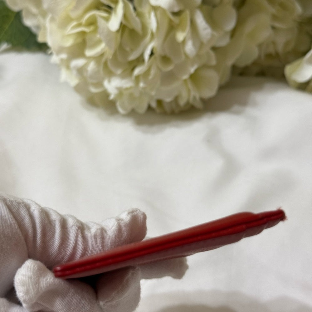 CHANEL COCO Button Scarlet Card Case