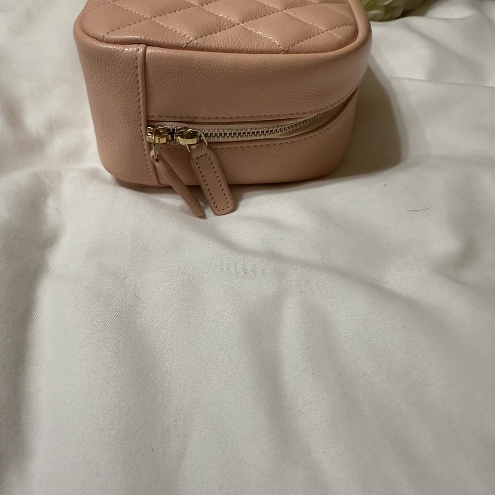 New Chanel Matelasse Curvy Light Pink Travel Bag