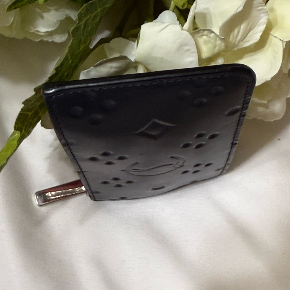Christian Louboutin Black Leather Card Holder Wallet