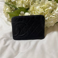 CHANEL Cambon CC Black Lambskin Pouch