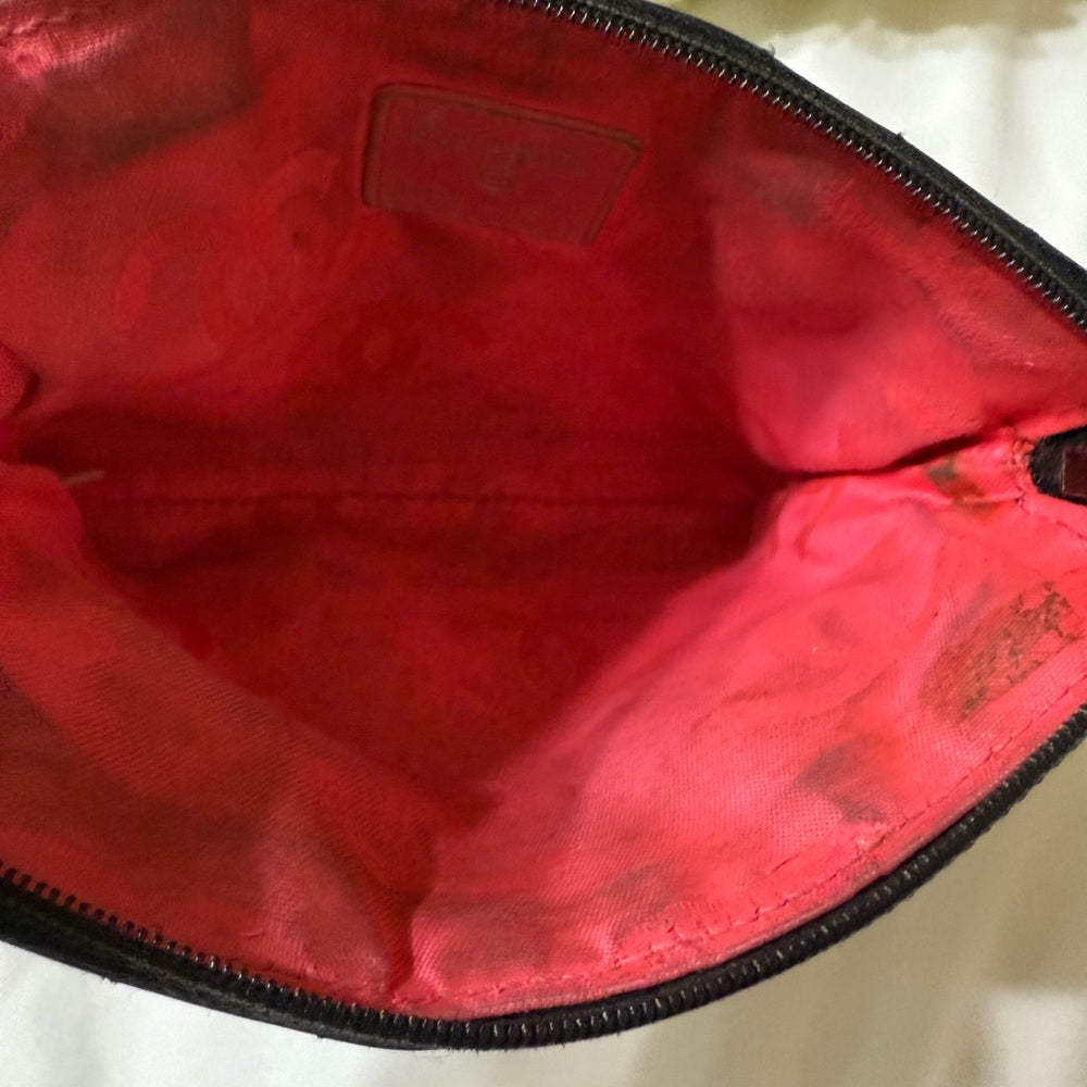 CHANEL Cambon CC Black Lambskin Pouch