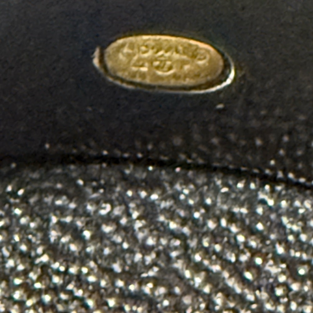 CHANEL CC Camellia Black Bangle