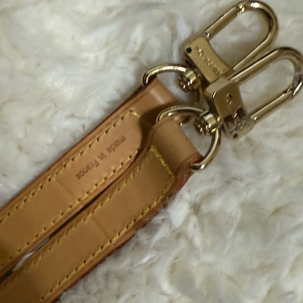Louis Vuitton Bandouliere Vachetta Leather Shoulder Strap