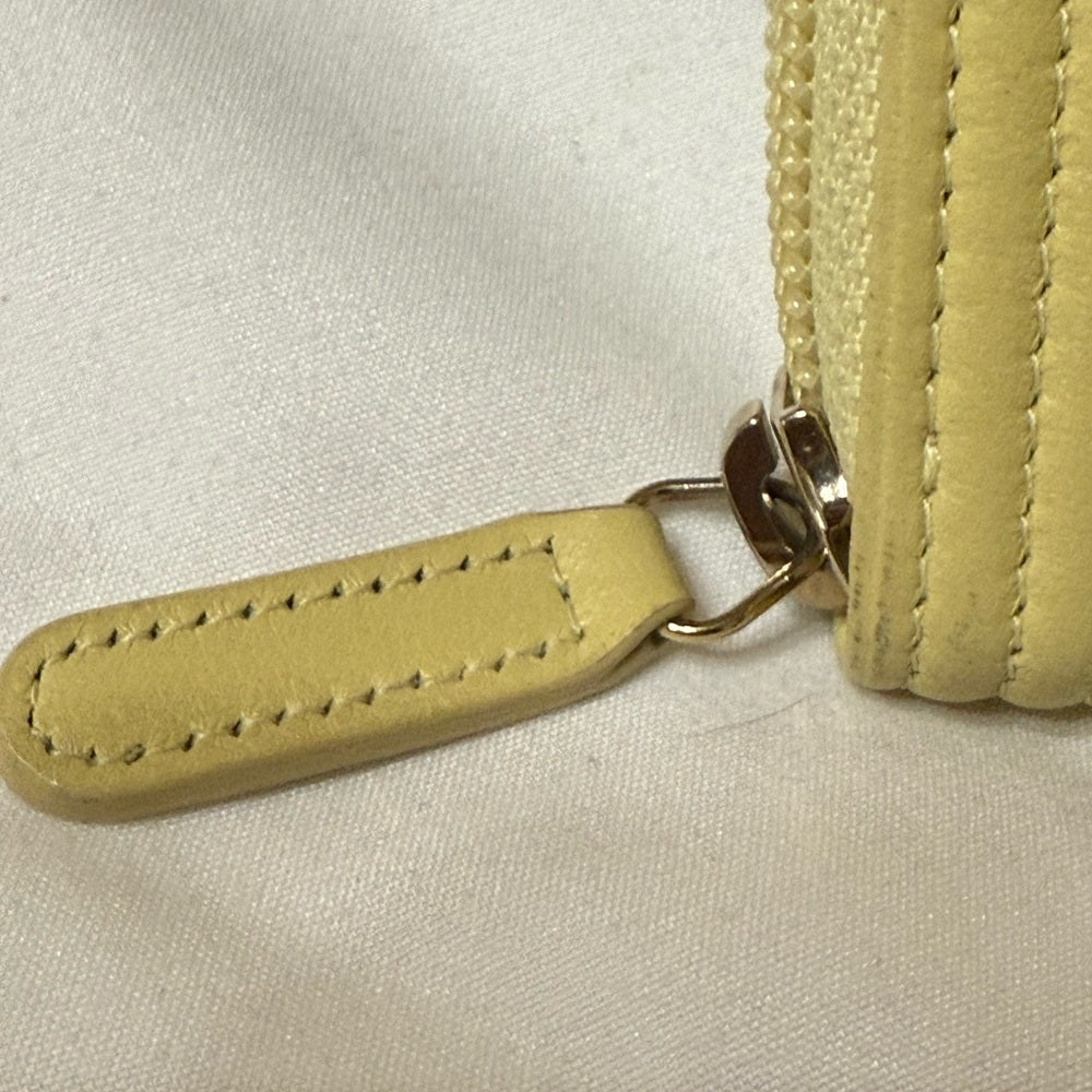 Chanel Caviar Leather Boy Zip Around Card Wallet