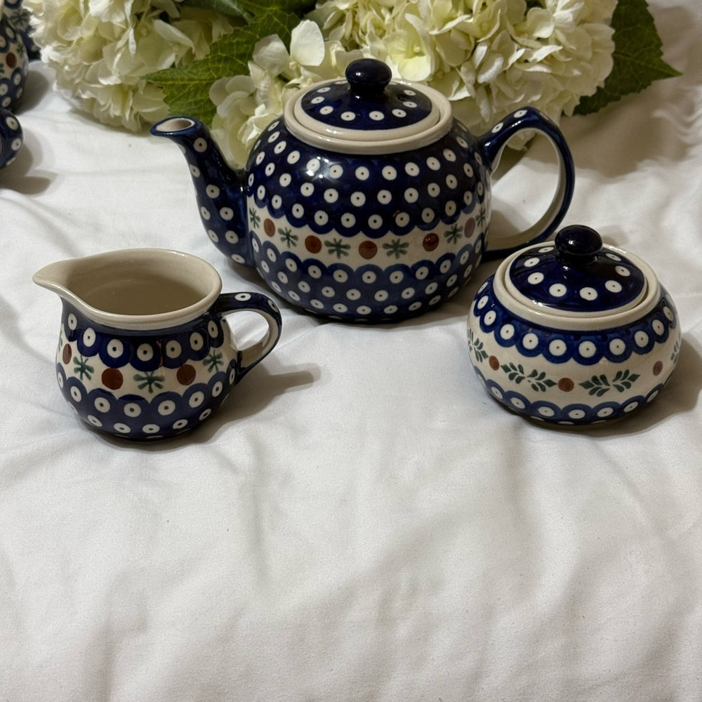 Boleslawiec Polish Pottery Tea Set