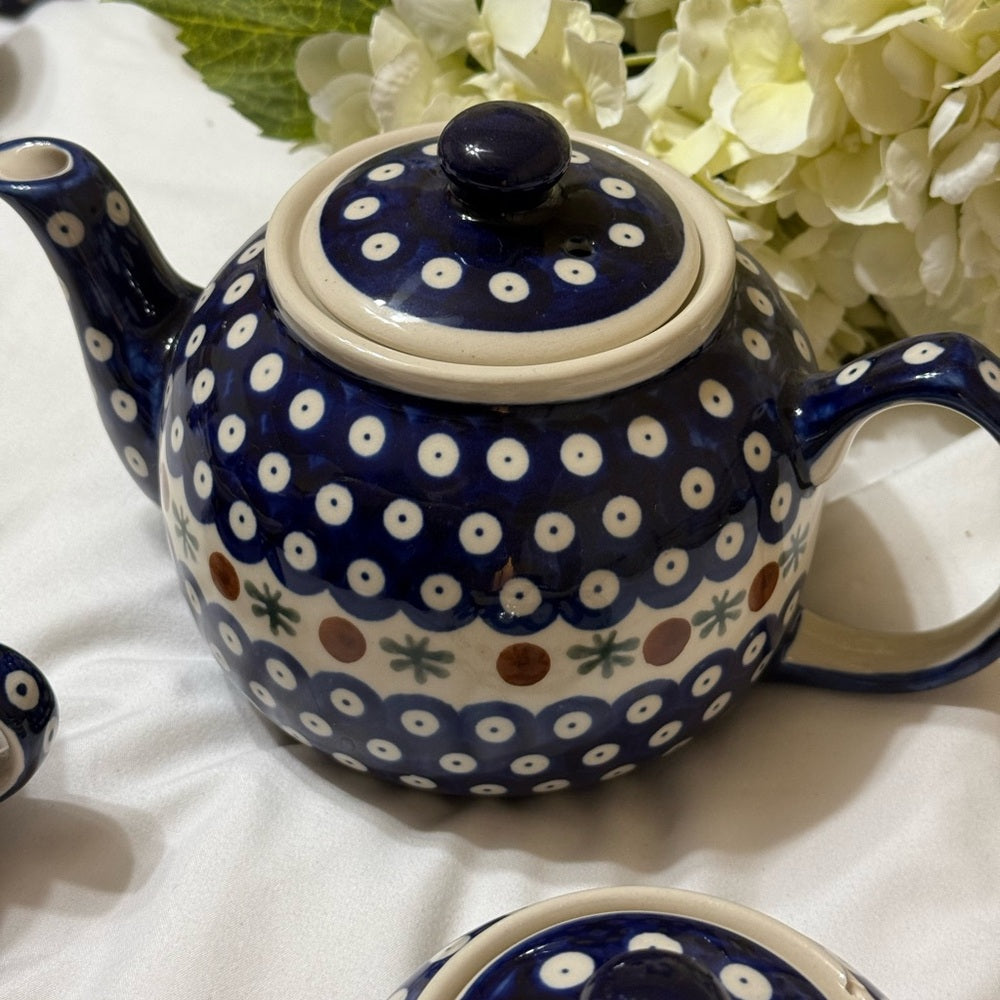 Boleslawiec Polish Pottery Tea Set