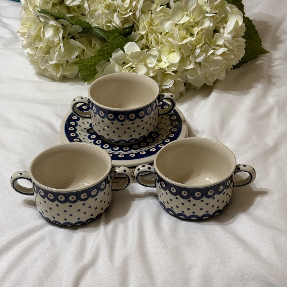 Boleslawiec Polish Pottery Soup Bowls and Plates