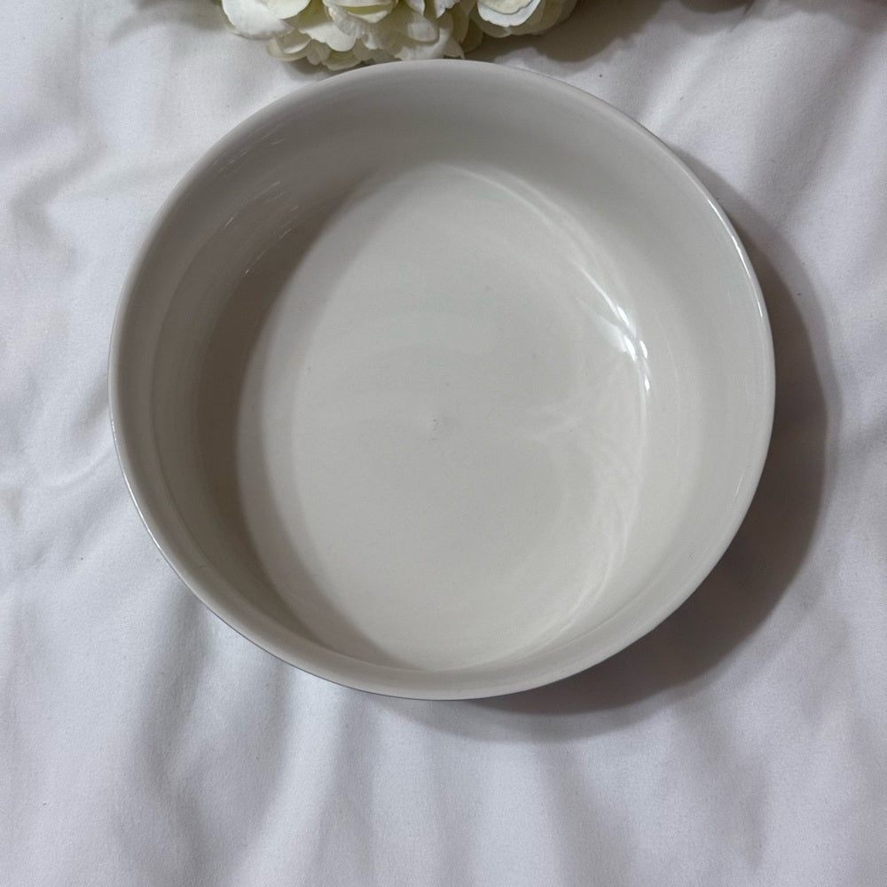 Villeroy & Boch White Serving Bowl with Blue Floral Accent