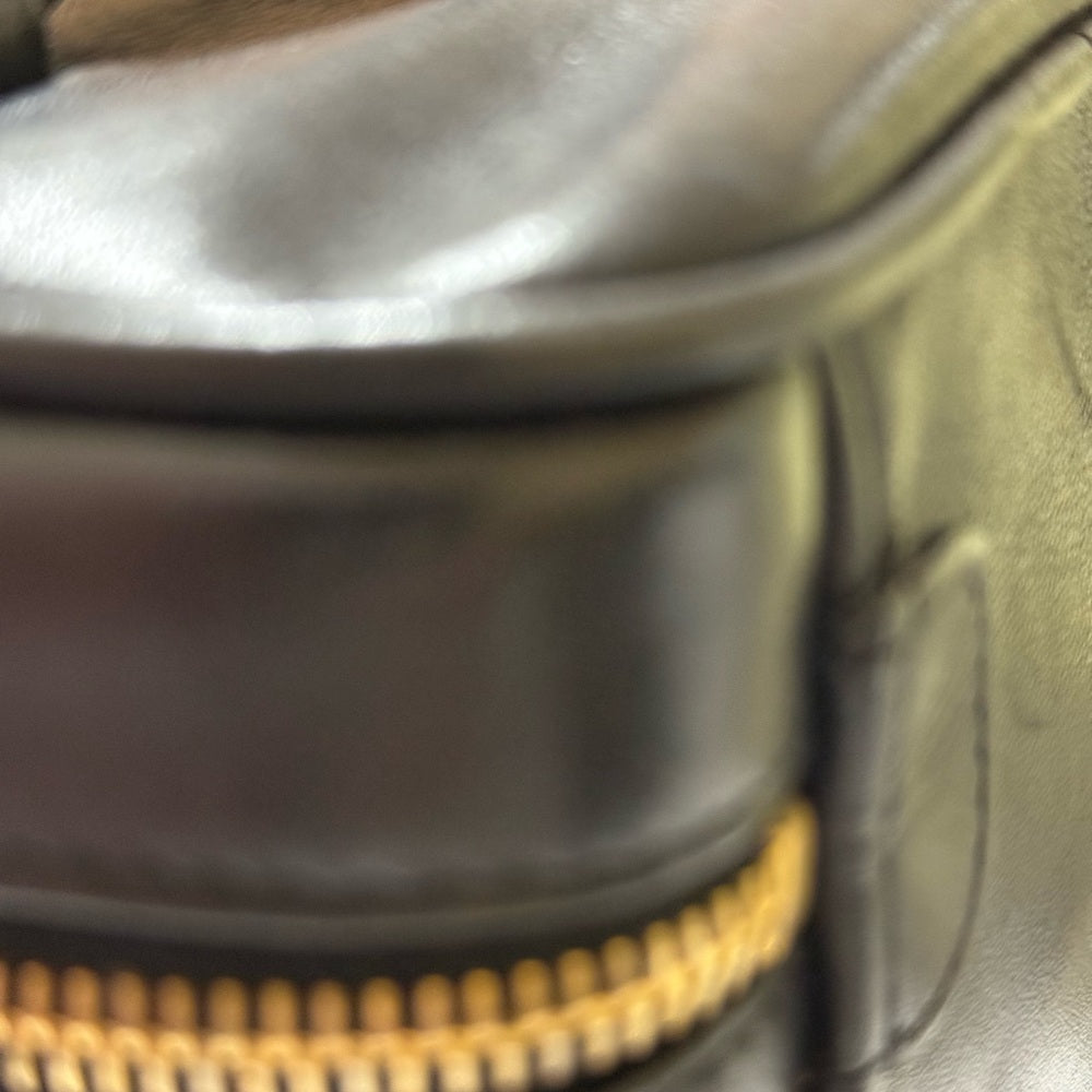 CHANEL Black Lambskin Vanity Bag with Gold Chain