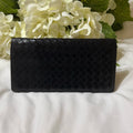 Bottega Veneta Black Intrecciato Leather Bifold Wallet