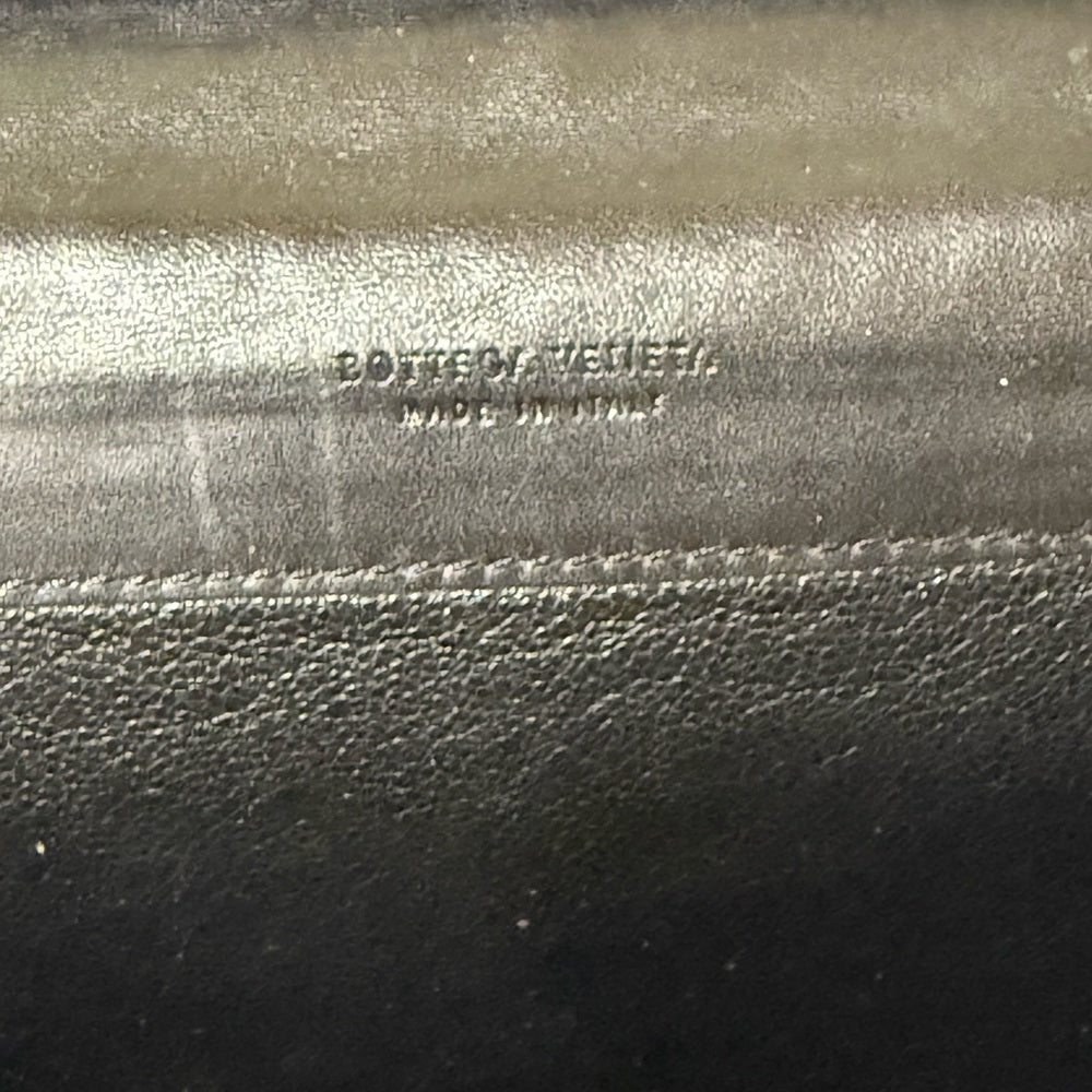 Bottega Veneta Black Intrecciato Leather Bifold Wallet