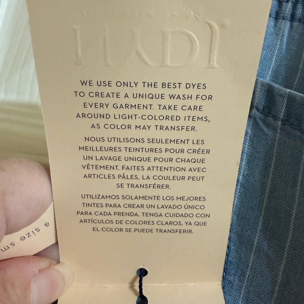 New NYDJ Light Blue Striped Flare Jeans